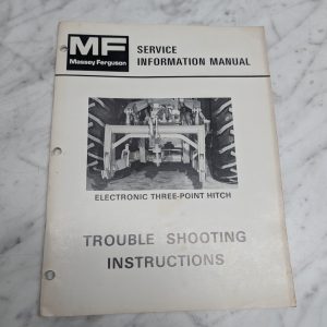 Massey Ferguson Information Electronic Three-Point Hitch Trouble Shooting Instru