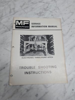 Massey Ferguson Information Electronic Three-Point Hitch Trouble Shooting Instru