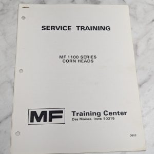 Mf 1100 Series Corn Heads Service Training Manual Repair Maintenance Shop