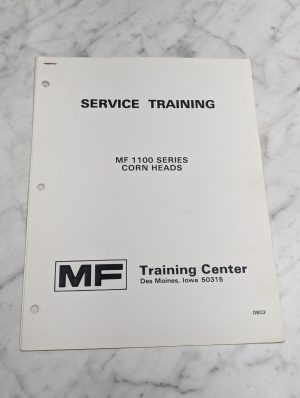 Mf 1100 Series Corn Heads Service Training Manual Repair Maintenance Shop