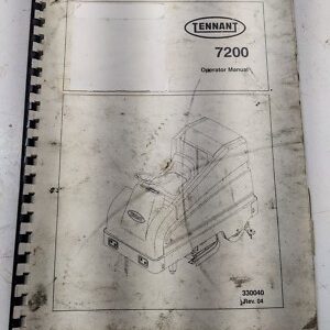 Tennant Operators Manual Owner Book 7200 Floor Scrubber 330040 1999
