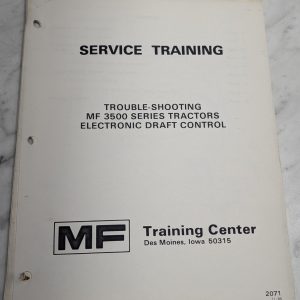 Service Training Trouble-Shooting 3500 Series Tractors Manual Repair Maintenance