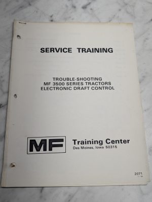Service Training Trouble-Shooting 3500 Series Tractors Manual Repair Maintenance