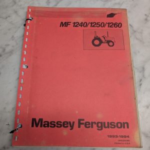 Massey Ferguson Mf 1240 1250 1260 1449260M1 Service Manual Shop Book 1993 1994