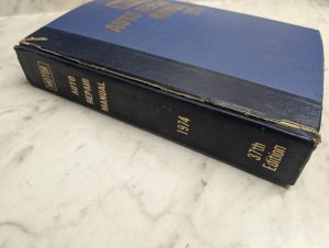 Motor Auto Repair Manual 1974 37Th Edition Service Maintenance Shop Book