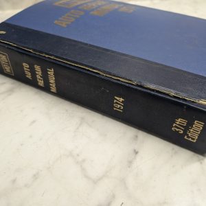 Motor Auto Repair Manual 1974 37Th Edition Service Maintenance Shop Book