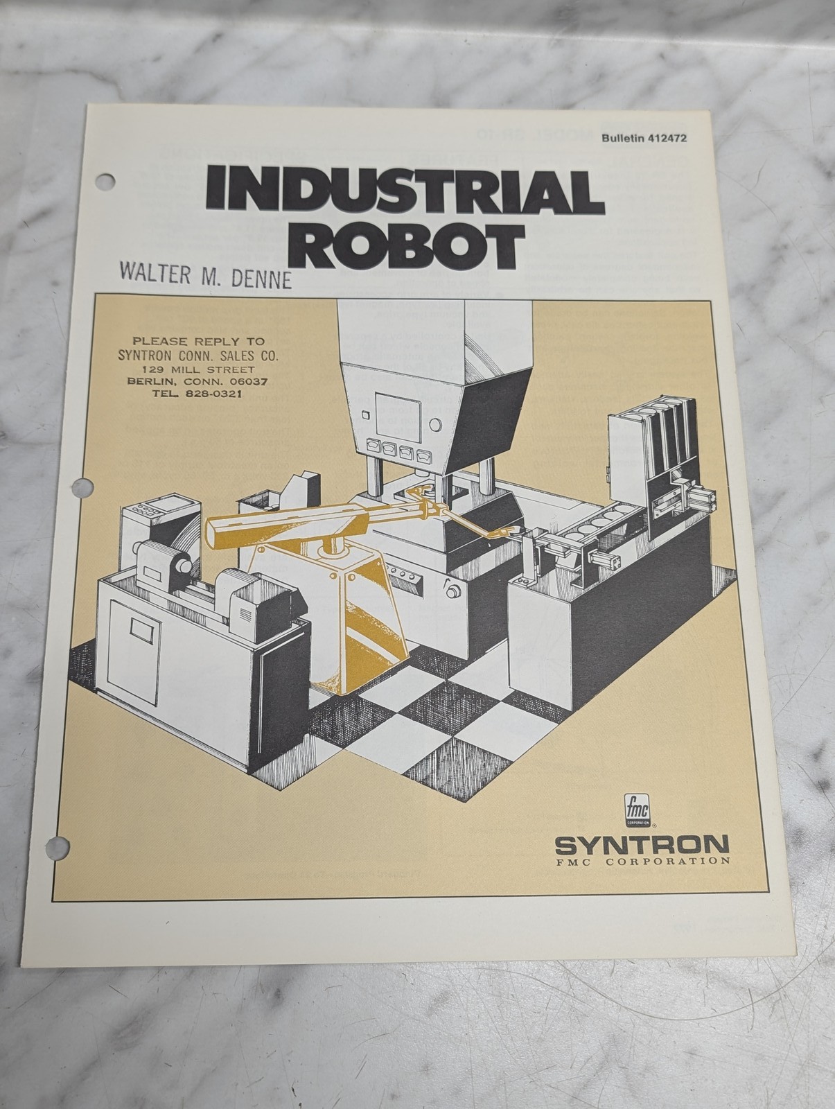 Syntron Fmc Industrial Robot Bulletin 412472 Manual Reference Guide