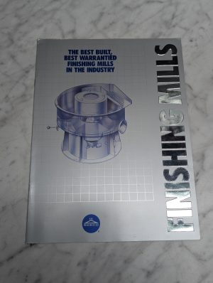 Sweco Finishing Mills Best Built Warrantied Industry Sales Literature Brochure