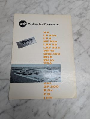 Ernault Machine Tool Programme V 11 Lf 32A 4 Kf Lkf 33 Sales Brochure Literature