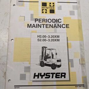 Hyster Periodic Maintenance Manual H2.00-3.20Xm S2.00-3.20Xm 897470 1995