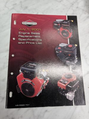 Briggs Stratton Ms 5568 7 July 1 2001 Engine Sales Replacement Specifications Pr