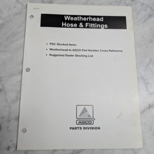 Weatherhead Hose Fittings Agco Parts Division Stocked Items Cross Reference List