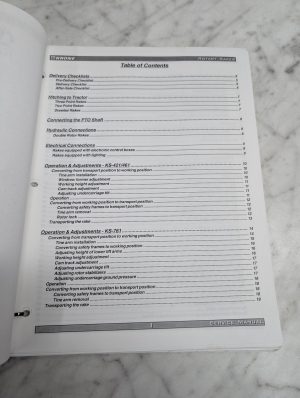 Krone Ks-421 461 761 Rotary Rakes Service Manual Repair Maintenance Shop