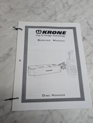 Krone Disc Mowers Service Manual Repair Maintenance Shop