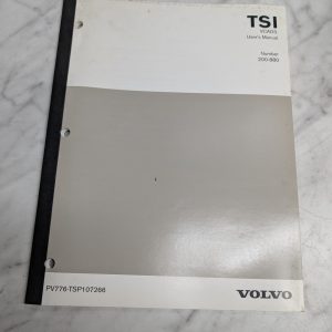 Volvo Tsi Vcads User'S Manual Number 200-880 Pv776-Tsp107266