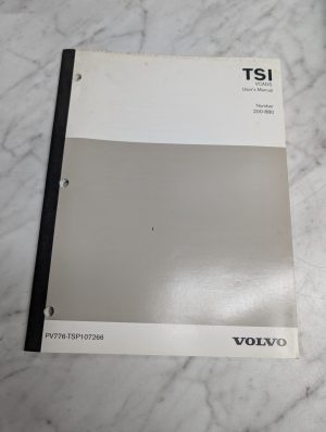 Volvo Tsi Vcads User'S Manual Number 200-880 Pv776-Tsp107266