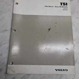 Volvo Tsi Fifth Wheel All Models Number 922 620 Manual Service Repair