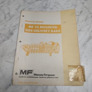 Massey Ferguson Mf 25 Mounted Side Delivery Rake Manual 650 979 M96 Parts Book