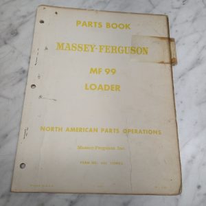 Massey Ferguson Mf 99 Loader Parts Book Manual List Catalog North American