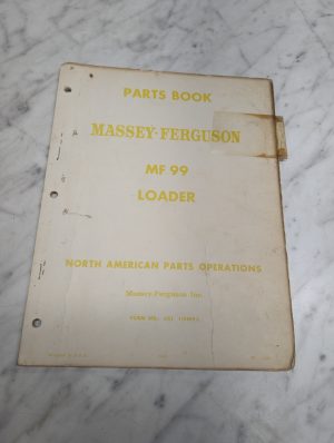 Massey Ferguson Mf 99 Loader Parts Book Manual List Catalog North American