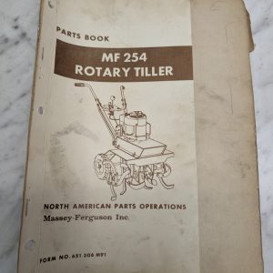 Massey Ferguson Mf 254 Rotary Tiller Form No 651 306 M91 Parts Book Manual List