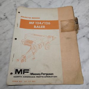 Massey Ferguson Mf 124 126 Baler No 651 317 M95 Parts Book Manual List Catalog