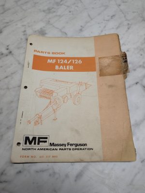 Massey Ferguson Mf 124 126 Baler No 651 317 M95 Parts Book Manual List Catalog