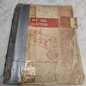 Ferguson Massey 180 Tractor Parts Operations Manual Owners Maintenance Guide