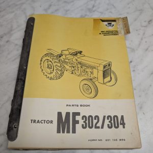 Massey Ferguson Mf302 304 Tractor Form No 651 135 M96 Parts Manual List Catalog