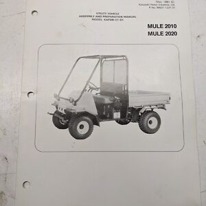Kawasaki Utility Assembly Preparation Manual Kaf540-C1/D1 Mule 2010 2020 1991