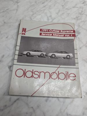 Oldsmobile 1991 Cutlass Supreme Service Manual Vol 1 Repair Maintenance Shop