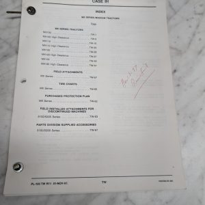 Case Hay And Forage Price Lists Mx100 Mx Series Maxxum Tractors Index Pl 100 Tw