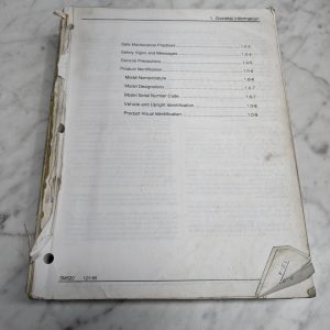 Clark Sm520 1989 Fork Lift Truck Service Repair Manual Gcx Dcs Gpx Gps Dps 20-30