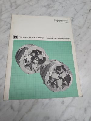 The Heald Machine Sliding Jaw Collet Chucks Catalog Literature Sales Brochure