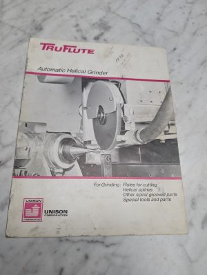 Truflute Automatic Helical Grinder Unison Sales Brochure Literature