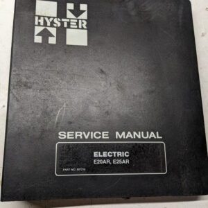 Hyster Fork Lift Truck Service Repair Manual E20Ar E25Ar 897210 Shop Book