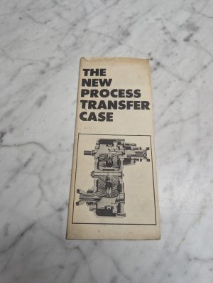 The New Process Transfer Case Soundfilm Information Booklet Manual