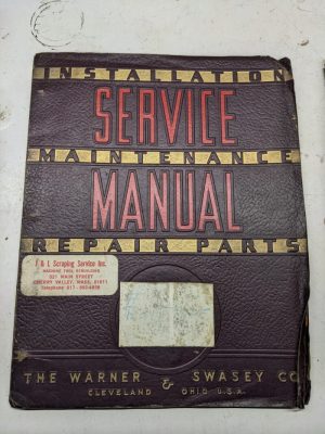 Warner & Swasey Service Manual Parts List Book Turret Lathe #3 M-1200