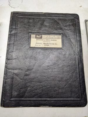 Howe Fant Inc Turret Drilling Machine Operation Service Manual Parts List Book