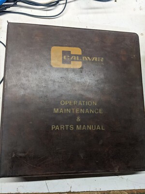 Condor Calavar Operation Maintenance Parts Manual List Model 48 1984 Sky