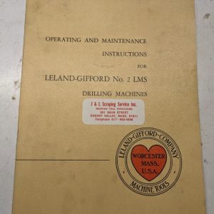 Leland Gifford Drilling Operating Maintenance Diagrams Wiring Manual 2Lms