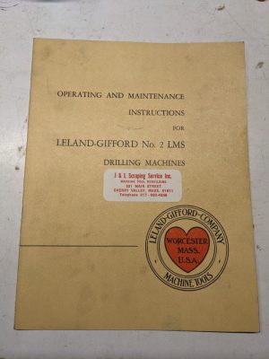 Leland Gifford Drilling Operating Maintenance Diagrams Wiring Manual 2Lms