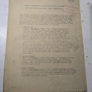 Jones & Lamson #3 4 5 Field Installation Instructions Lynn Hydro Drive 1959