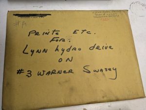 Lynn Hydraulic Hydro Drive On #3 Warner Swasey Diagram Prints Electrical 1957