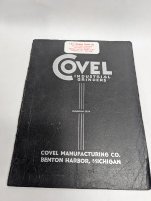 Covel Surface Grinders Operation Repair Manual Parts List Shop Book #20