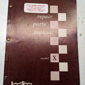 Lodge & Shipley Lathes Repair Parts List Manual Catalog Model X 14-32” Shop