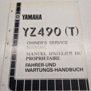 Original Yamaha Oem Owner Service Manual Shop Book Yz490(T) 1986 2Hj-28199-80