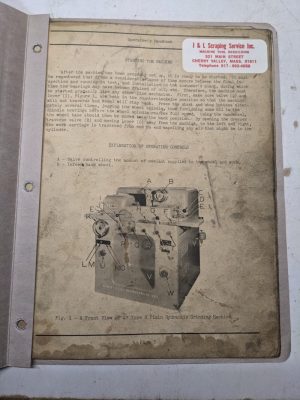 Landis Operator'S Handbook Manual 4” Type H Hydraulic Grinder Machine