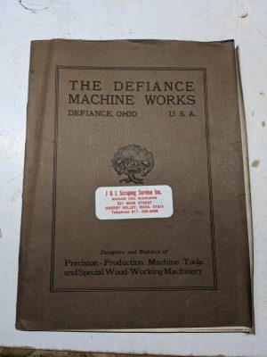 Defiance Machine Works #25-A Boring Mill Part List Book 1943 (No Pictures)