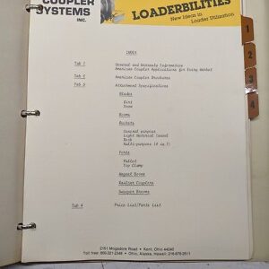 American Coupler Systems Loaderbilities Tool Attachment Sales Brochure 1981
